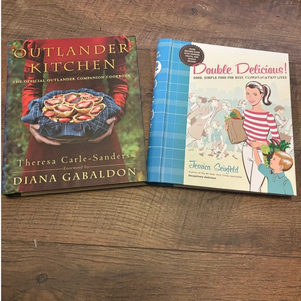 Outlander Kitchen Official Cookbook & Jessica Seinfeld Double Delicious Lot 2